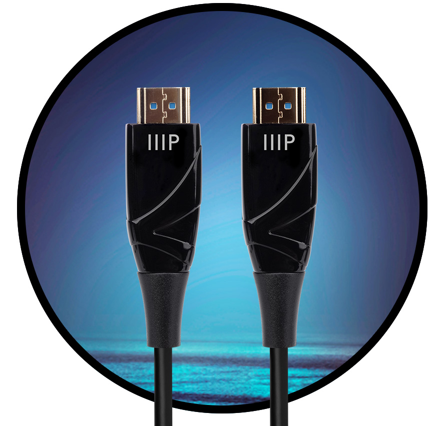 Câble blindé HDMI à fibre optique, 4K, 15m