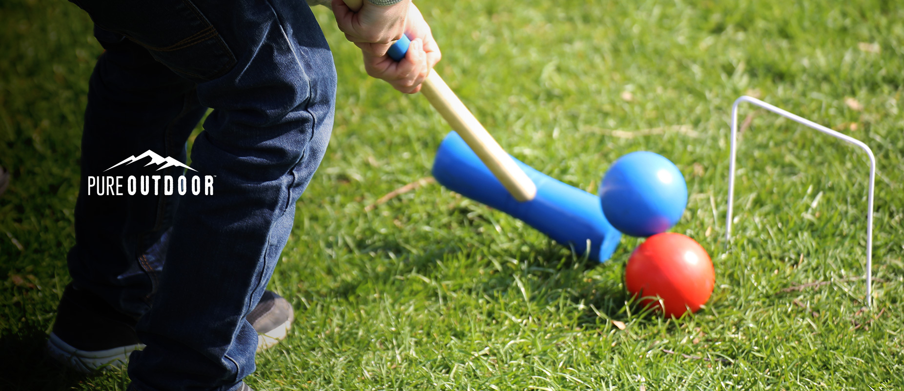 Pure Outdoor by Monoprice Six Player Croquet Set