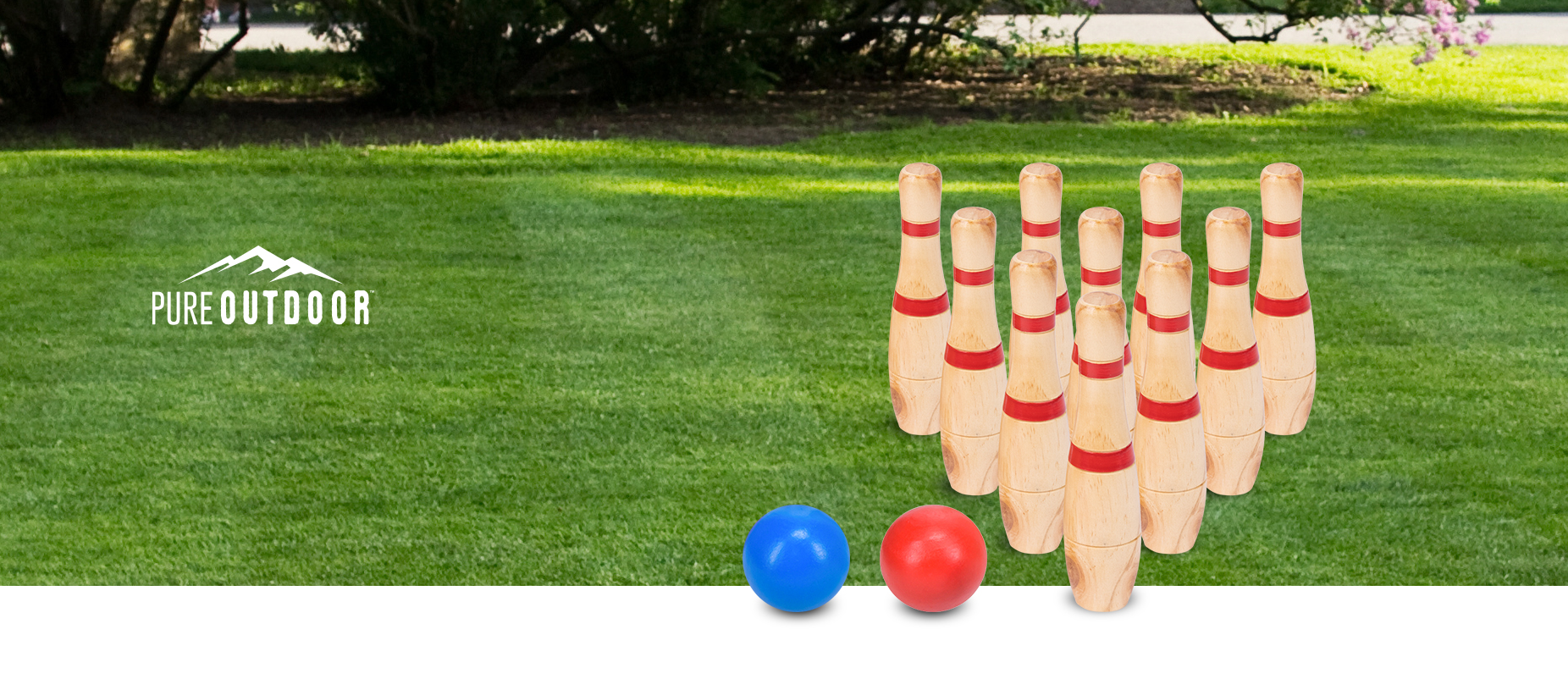 Pure Outdoor by Monoprice Lawn Bowling Set