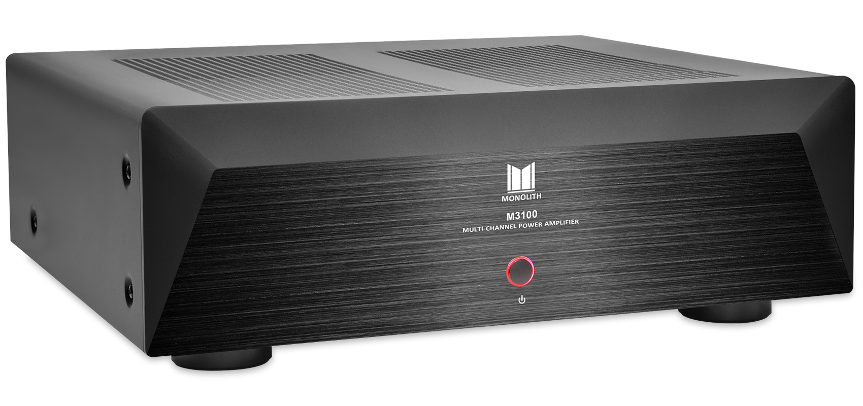 Monolith (logo) M3100X 3x90 Watts Per Channel Multi-Channel Home Theater Power Amplifier The best value in high end audio Free Standard US Shipping Shop Now