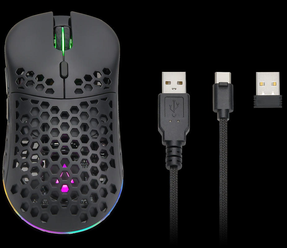 Workstream by Monoprice Select 2.4 GHz Wireless Optical Ergonomic Mouse  Compatible with Windows, Desktop PC, Mac, Laptop - Black 