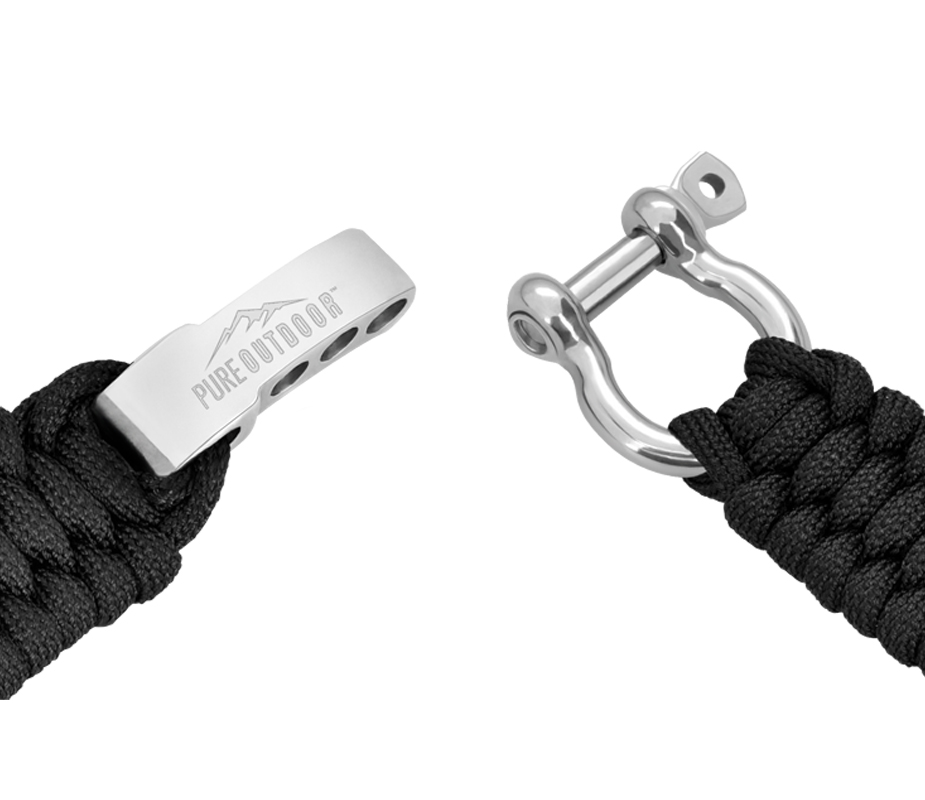Pure Outdoor by Monoprice Apple Watch Paracord Survival Bracelet