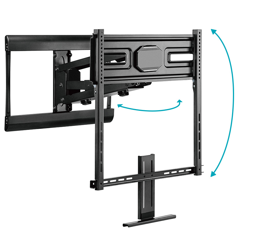 Adjustable Ceiling TV Mount Tilt Swivel TV Monitor Ceiling Mount Fits Most  14- 32 LCD LED Flat Panel Display Max VESA 200x200 mm Max Loading up to  66 lbs Height Adjustable 