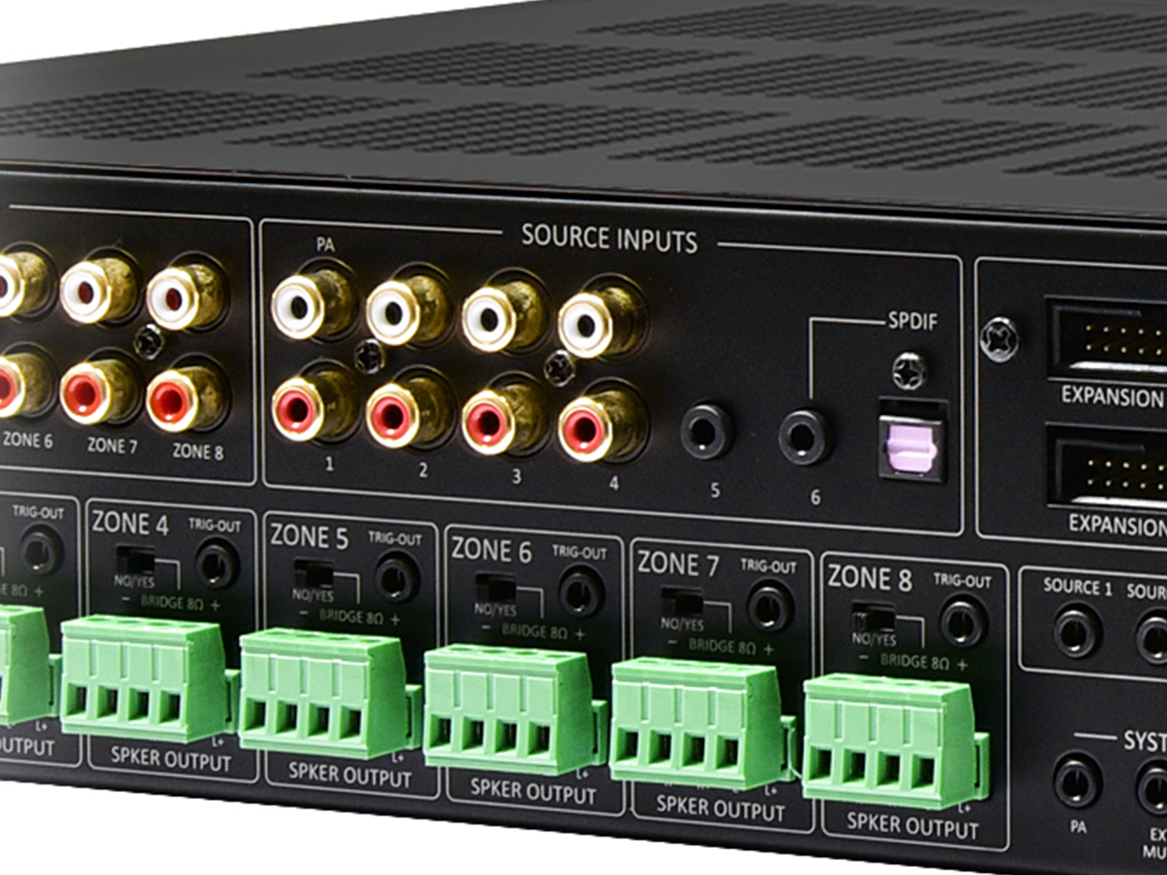 Monoprice 8-Zone Home Audio Multizone Controller and Amplifier Kit