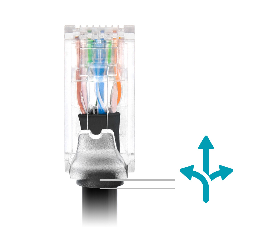 Monoprice Cat6A Component Level Ethernet Patch Cable - Pure Bare