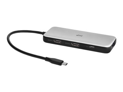 Monoprice 8-in-1 Dual HDMI 4K@60Hz Dock with 10Gbps USB Ports, PD