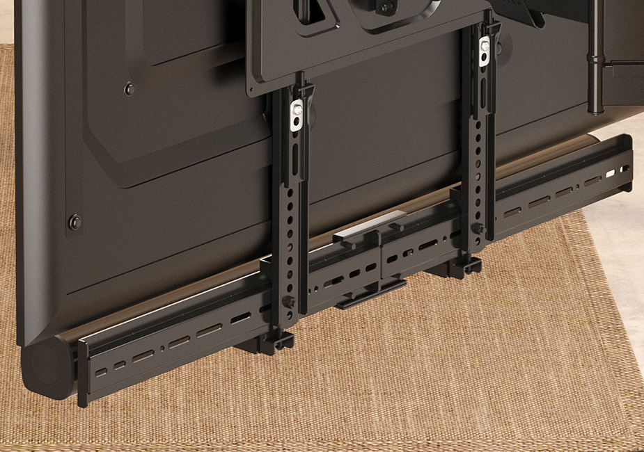 Monoprice Heavy Duty Universal Sound Bar Mount Bracket Above