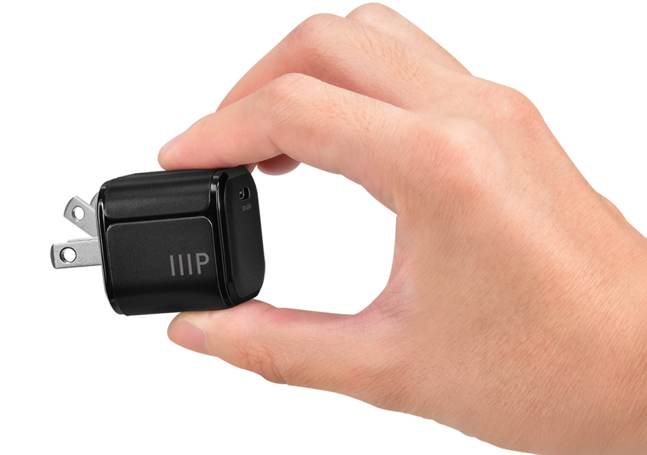 Monoprice 45W USB-C Mini Cubic GaN Charger Black