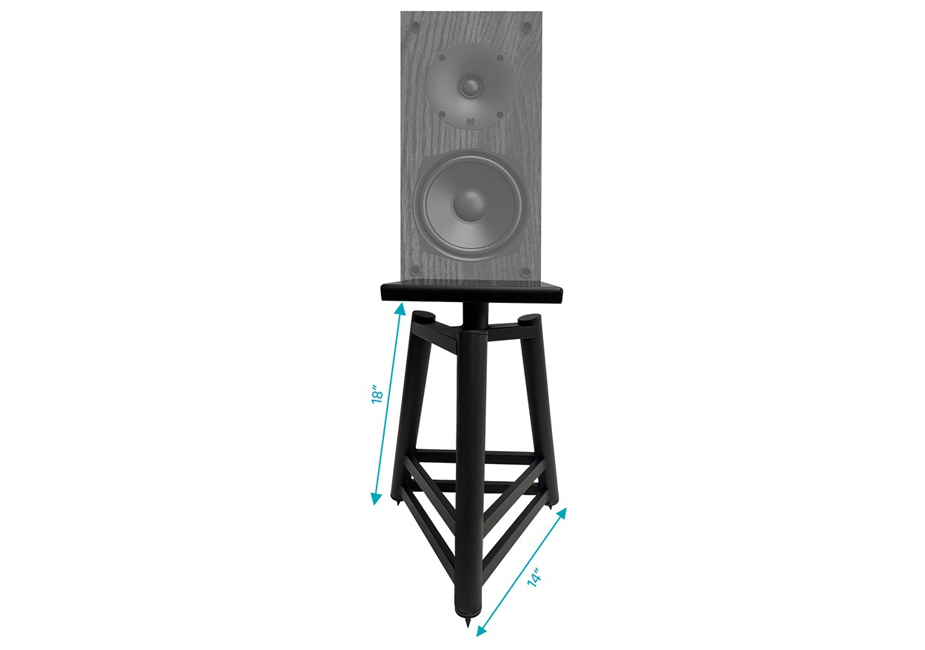 Monolith by Monoprice Easel Style Speaker Stand, 18in (Each