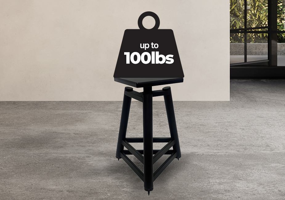 Monolith by Monoprice Easel Style Speaker Stand, 18in (Each