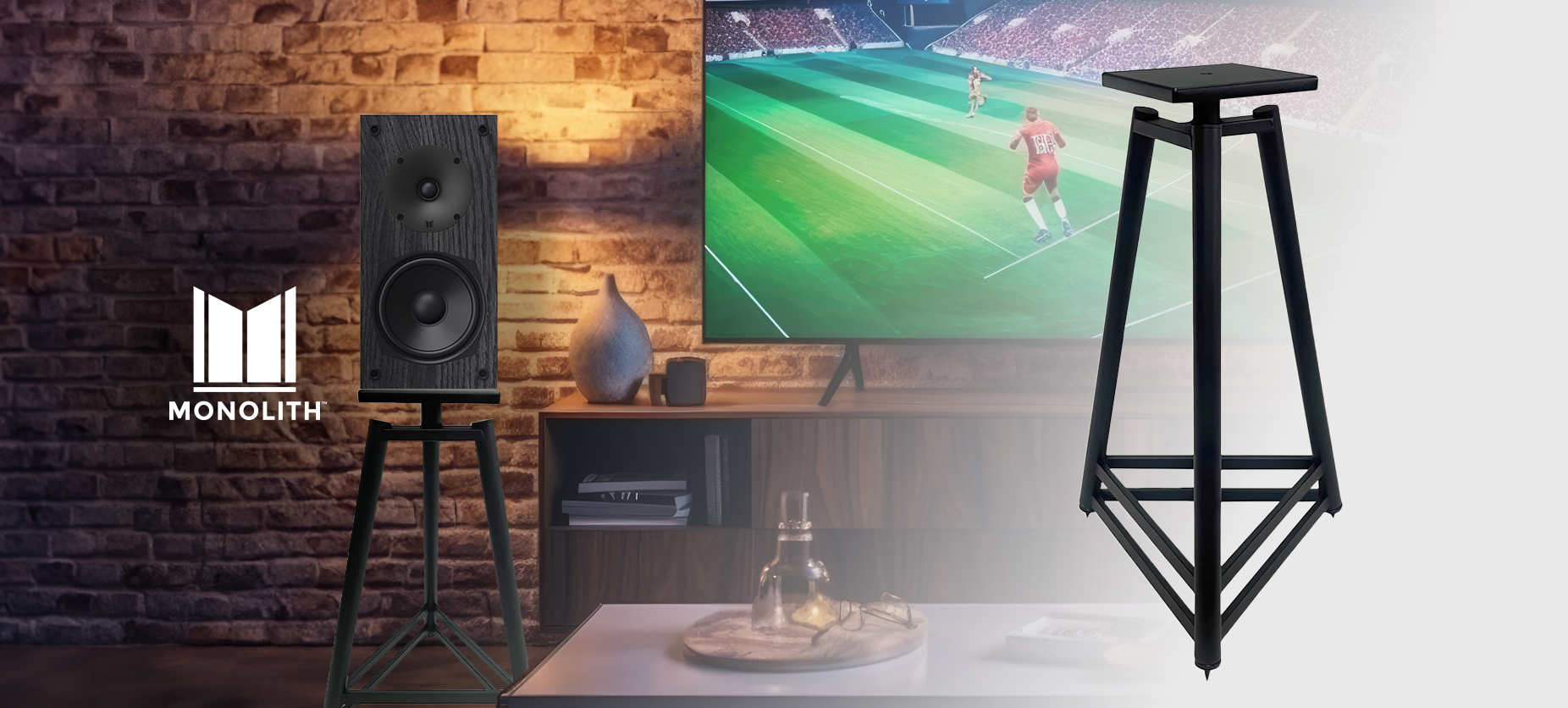 Monolith by Monoprice Easel Style Speaker Stand, 28in (Each