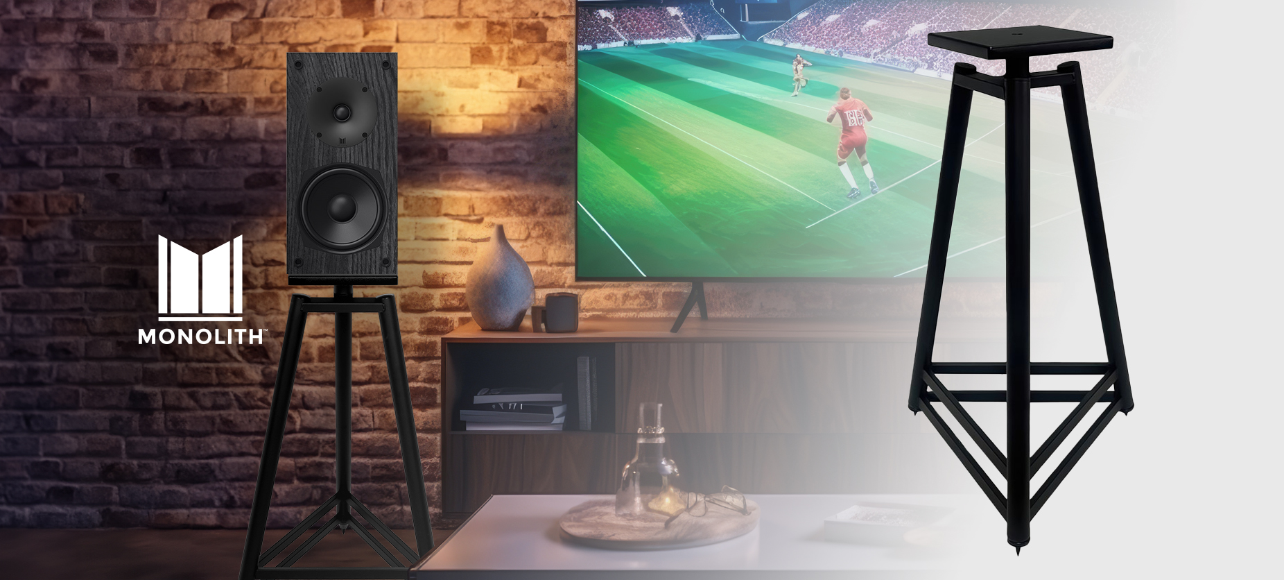 Monolith by Monoprice Easel Style Speaker Stand, 32in (Each