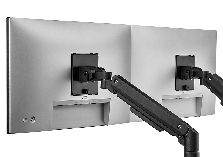 Workstream by Monoprice Heavy Duty Dual Monitor Gas Spring Desk
