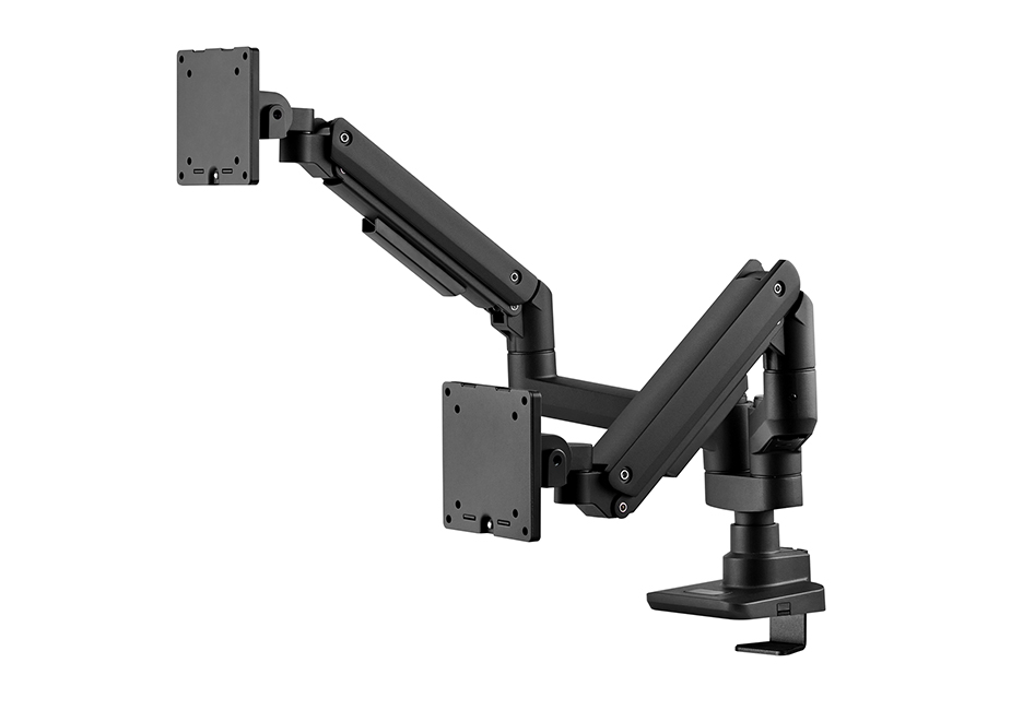 Workstream by Monoprice Heavy Duty Dual Monitor Gas Spring Desk