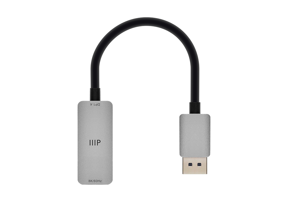 DisplayPort 1.4 to 8K60 HDMI Adapter, Dynamic HDR10+, Aluminum