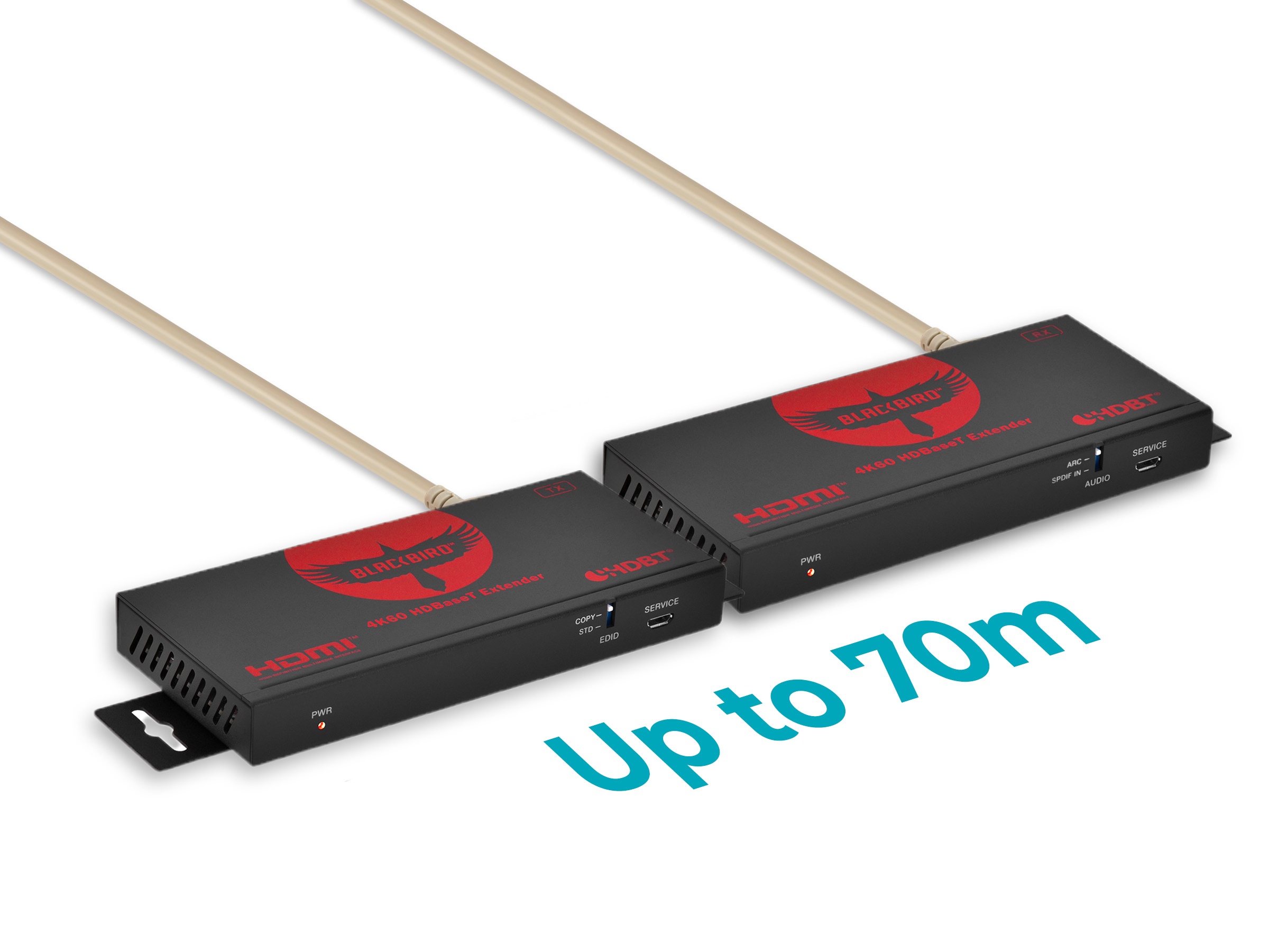 Blackbird by Monoprice 4K60 HDBaseT Extender with HDMI & ARC