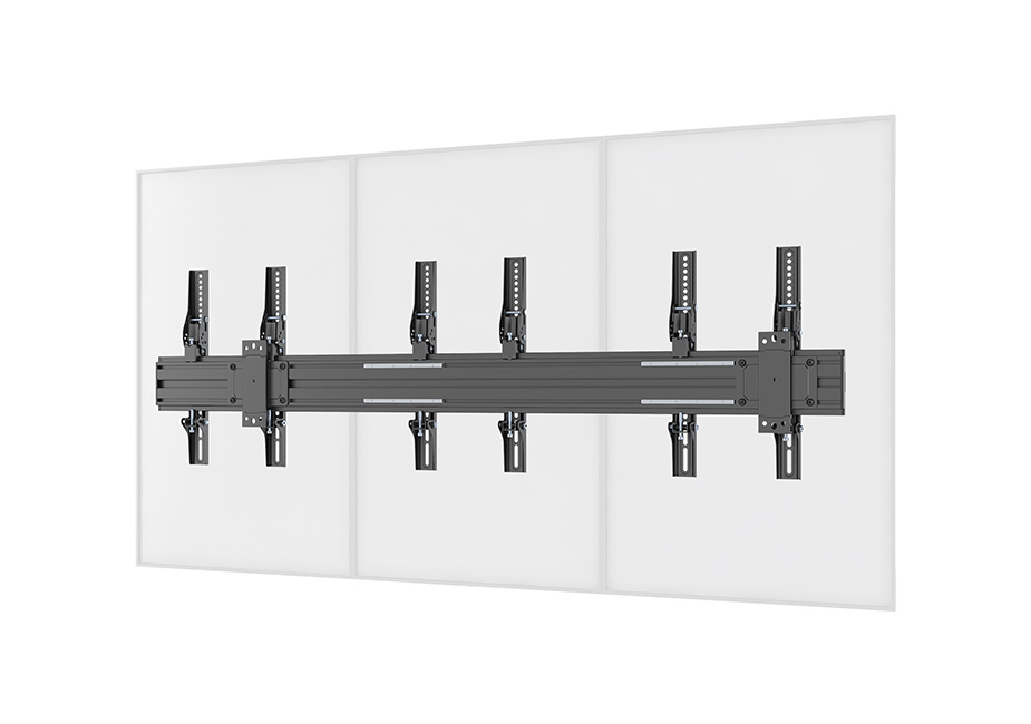 Monoprice Commercial Series 3x1 TV Wall Mount for Portrait Display