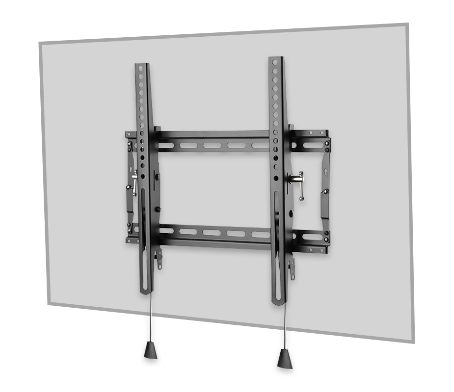 Monoprice Commercial Fixed TV Wall Mount Bracket Low Profile For 32 To 55  TVs up to 77lbs Max VESA 400x400 UL Certified