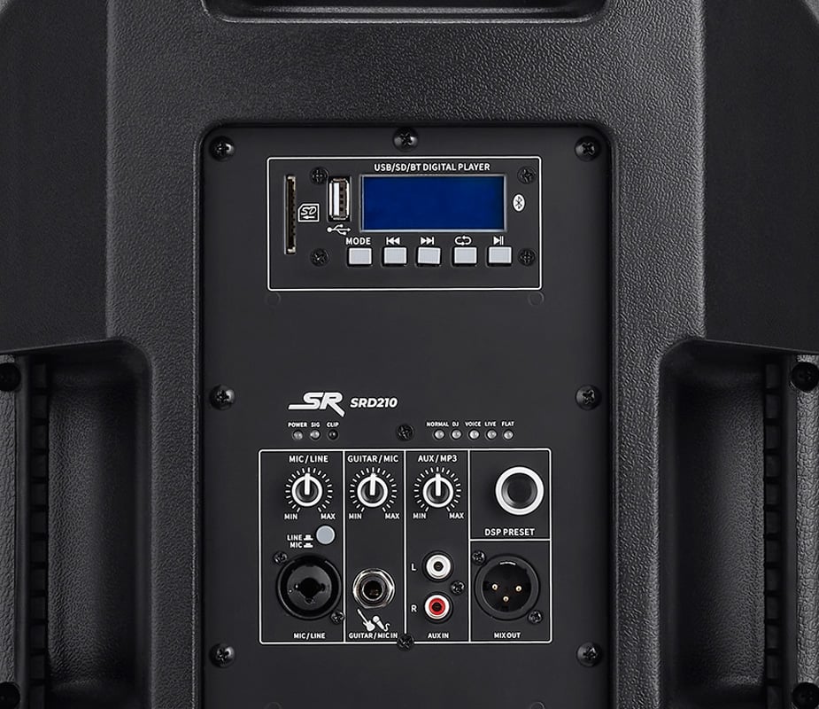 DJ PA AKTIV LAUTSPRECHER SYSTEM 800W STUDIO SOUND HIFI BOX USB SD MP3 B-WARE 