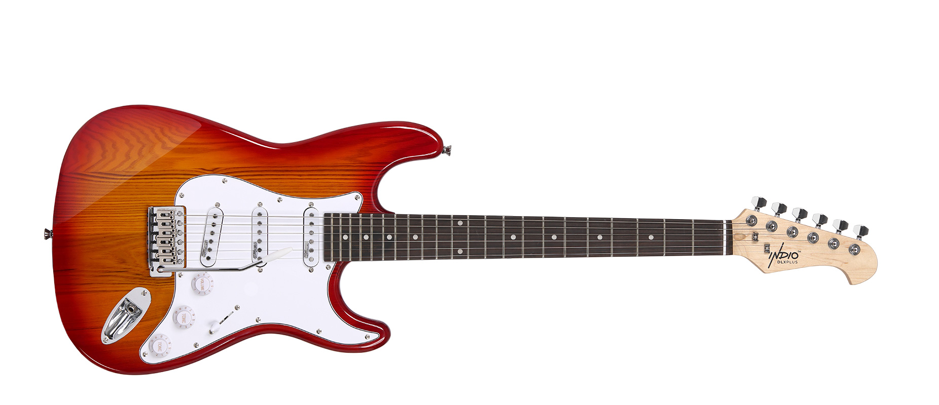 Indio by Monoprice Cali DLX Plus Solid Ash Electric Guitar with