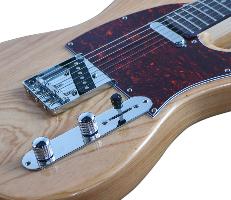 Indio by Monoprice Retro DLX Plus Solid Ash Electric Guitar