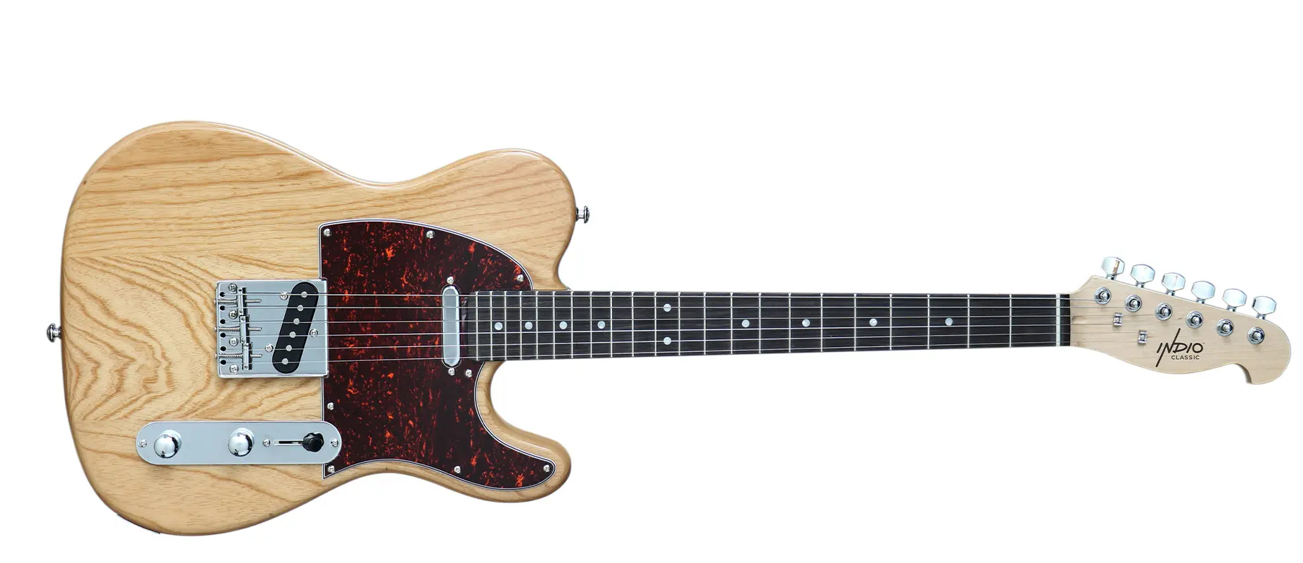 Indio by Monoprice Retro DLX Plus Solid Ash Electric Guitar with