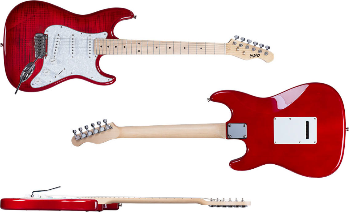 Indio Cali DLX Flamed Maple Top Electric Guitar