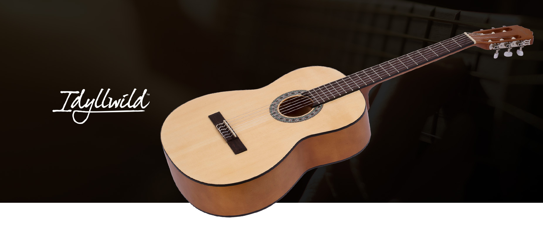 Idyllwild by Monoprice Full-Size 4/4 Spruce Top Classical Nylon String  Guitar with Accessories and Gig Bag 