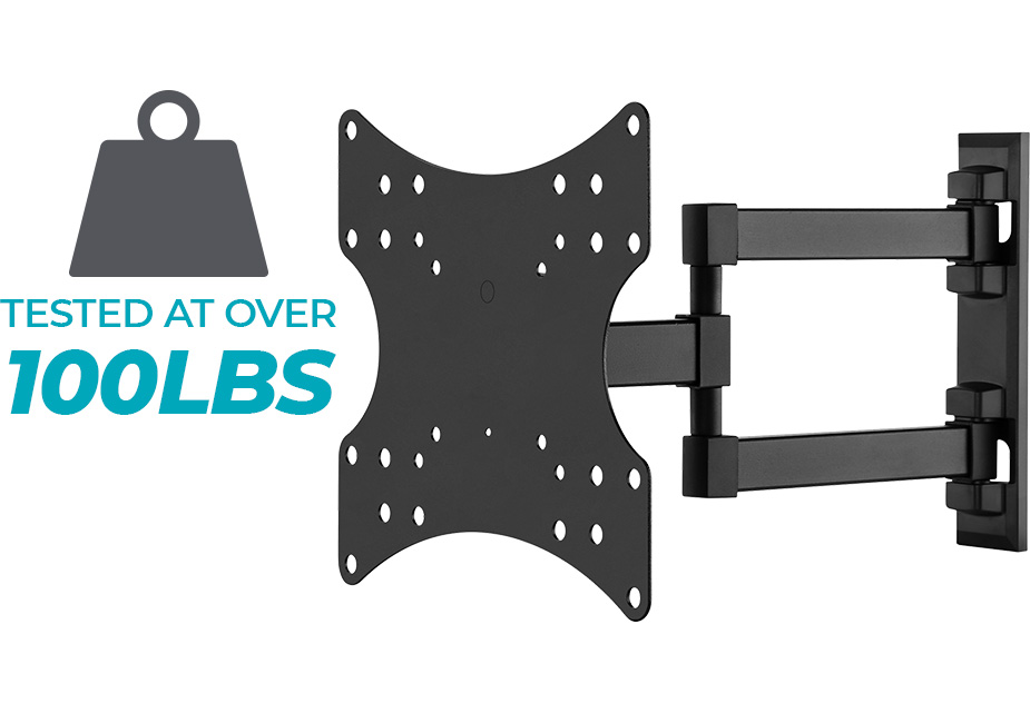 Monoprice Full Motion Single-Stud TV Wall Mount Bracket For 23"