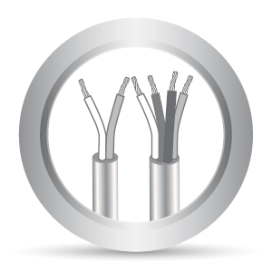 2 or 4 Color-Coded Conductors