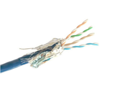 Câble de raccordement réseau Ethernet Cat6A 26AWG STP - bleu - Monoprice® -  0,5pi